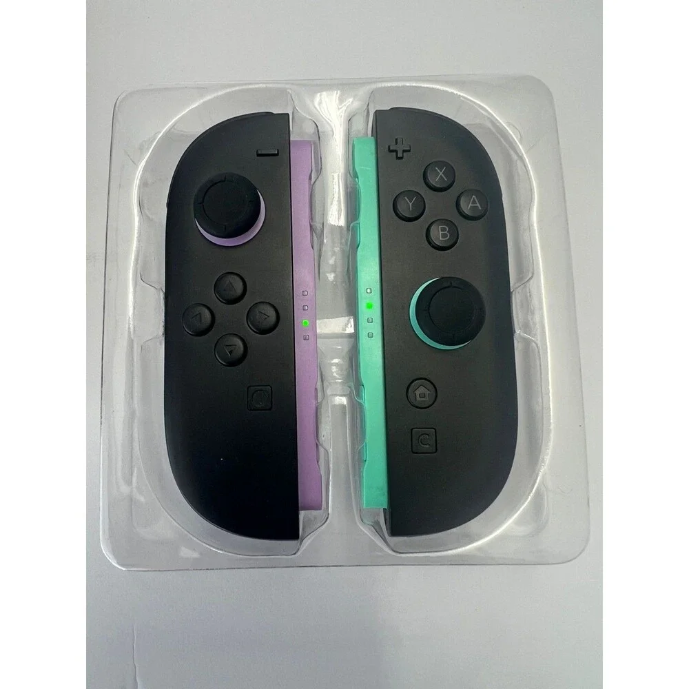 New Nintendo Switch Joy-Con 2 Controller Light Purple/ Light Green Fash Shipping